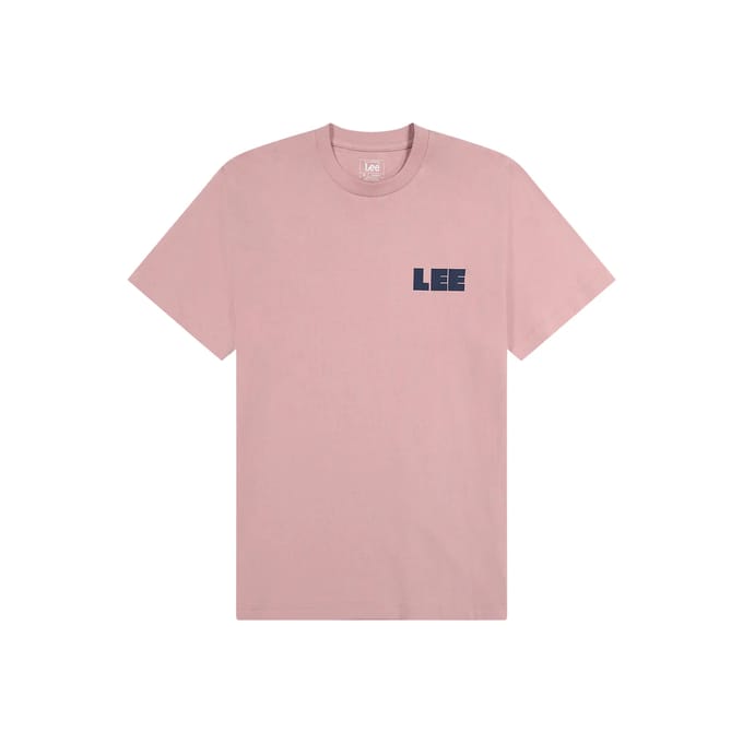 Lee Graphic Relaxed Fit T-shirt Met Korte Mouwen Roze L Man