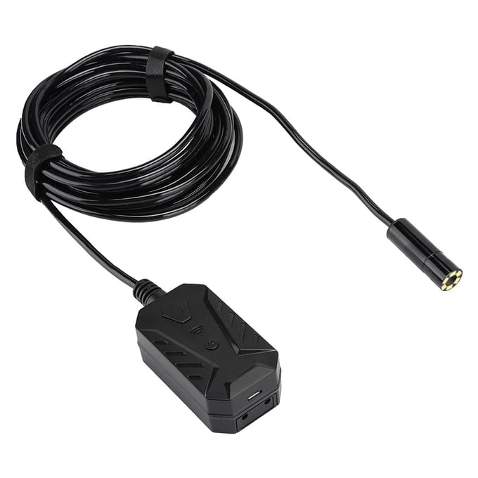 Endoscope pour téléphone portable 5MP WiFi Autofocus Ultra Clair avec objectif étanche pour IOS Android black