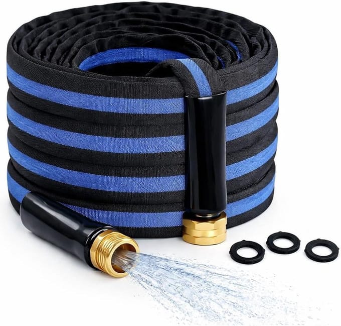 Professionele Tuinslang - Lekvrije Waterslang - Tuin Bewateren - Extra Duurzaam Ontwerp - 15 Meter - Blauw