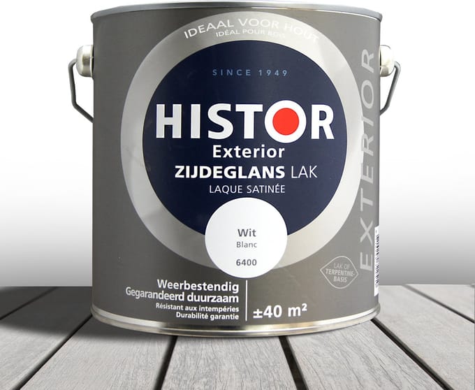 Histor Exterior Lak Zijdeglans 2,5 liter - Wit