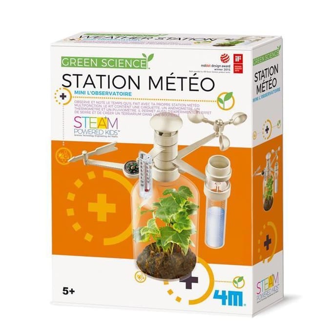 4M Wetenschap En Spel - Bouw Je Eigen Weerstation - Bouwpakket - KidzLabs - Green Science - 5 Jaar