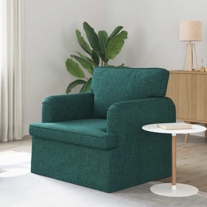 vidaXL - Bank - Donkergroen - 84 - x - 80 - x - 85 - cm - Stof