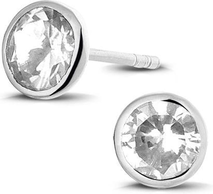 Montebello Oorbellen Malope - 925 Zilver - ∅6mm