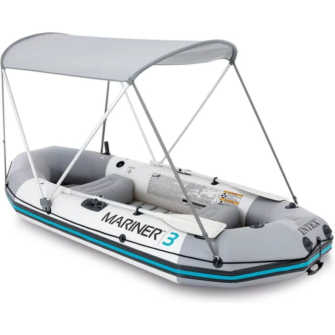 INTEX - Bootoverkapping - 160x142 - cm - oxford - stof - grijs