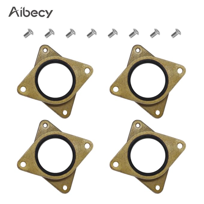 Aibecy 4-delige messing en rubberen stappenmotor trillingsdemper schokdemper veelkleurig