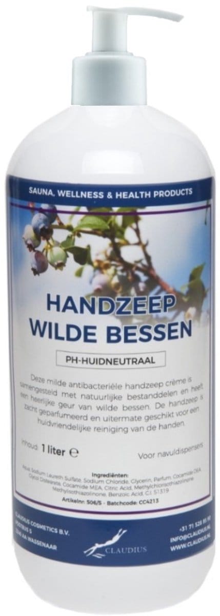 Handzeep Wilde Bessen 1 liter - met gratis pomp