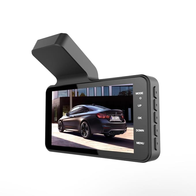 1080P DVR Dash Camera 4 Inch Auto Dashcam Rijrecorder 170 graden Groothoek met Touchscreen Ondersteuning zwart