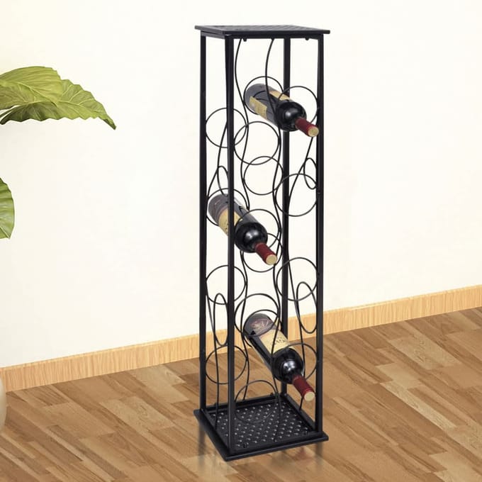 Vidaxl Support Métallique Pour 8 Bouteilles De Vin
