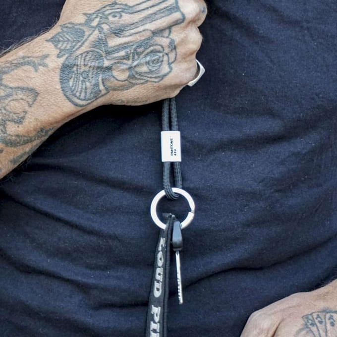 Copenhagen Design - Sleutelhanger Klein - Silver 877 - Zilver - Nylon