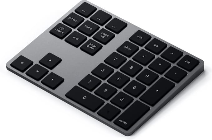 Satechi Bluetooth Uitgebreid Toetsenbord - Numpad - Zwart