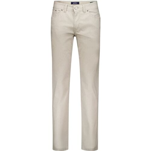 Gardeur Broek Sandro Cool Touch Comfort Stretch Fine Structure Pattern Zand / male