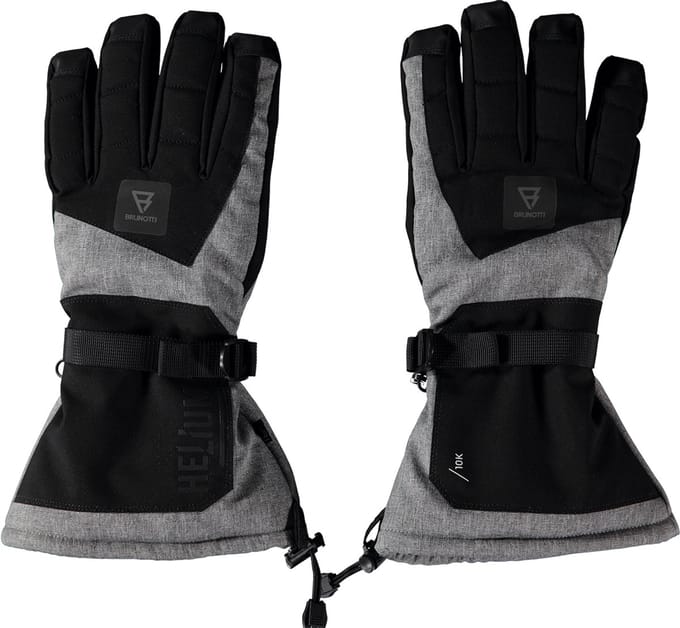 Brunotti - Helium Snow Gloves Heren - Dark Grey Melee - Wintersport Ski Handschoenen - Touchscreen - Waterproof - S
