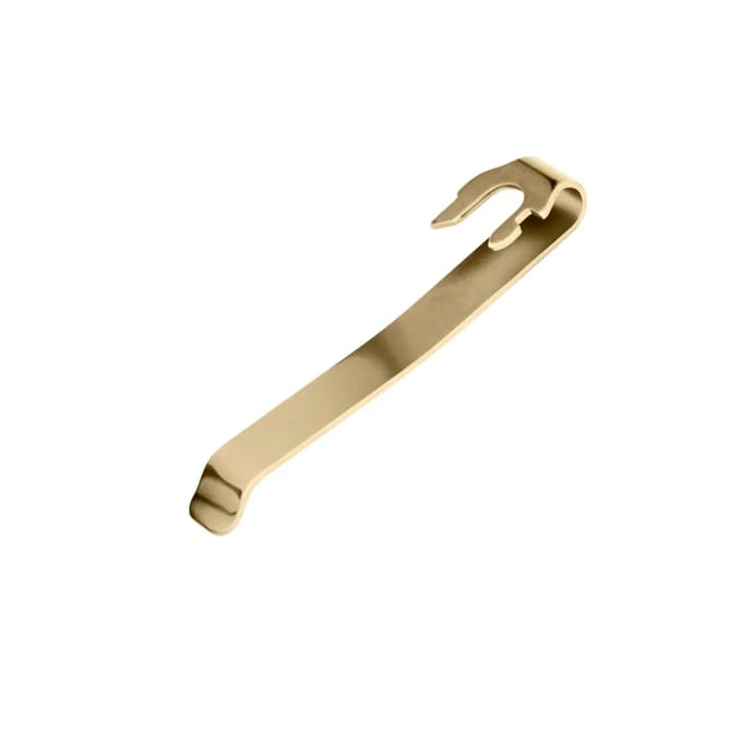 Leatherman Quick-Release Pocketclip Messing PVD – Graveerbare Zakclip