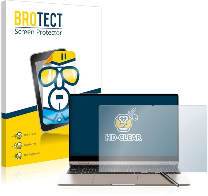 BROTECT - Screenprotector voor Samsung Galaxy Book3 360 15.6" - Folie Beschermfolie transparant