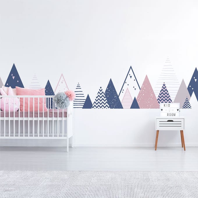 Kinderstickers van de Scandinavische bergen, Arika, 120 x 200 cm