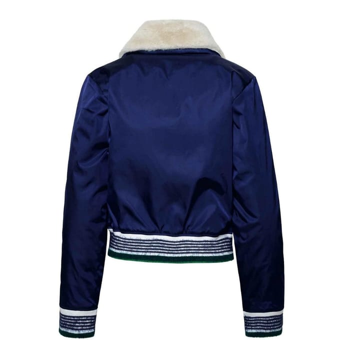 Casablanca Nylon Bomberjack In Marineblauw