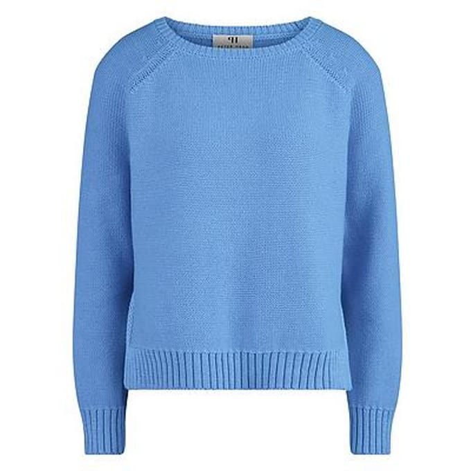Trui ronde hals Van Peter Hahn blauw