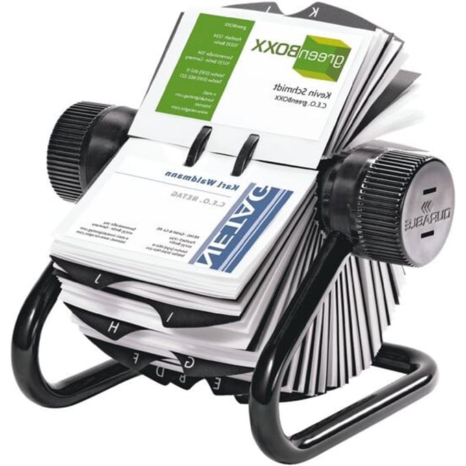 Durable Visifix visitekaarthouder - 400 kaartjes - Zwart