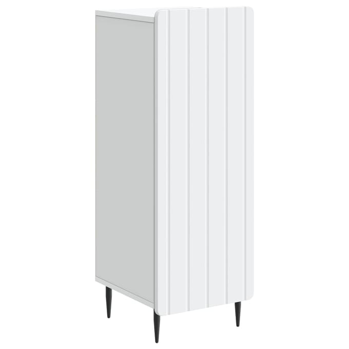 vidaXL - Dressoir - Wit - 34,5 - x - 33 - x - 92 - cm - Bewerkt - hout