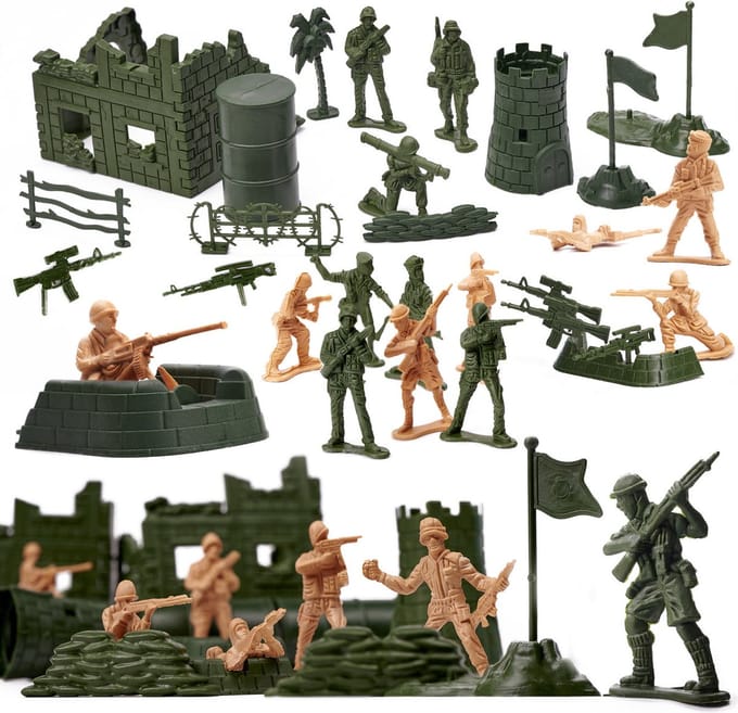 Speelgoed Soldaten Set – Militaire Basis, 114 stuks