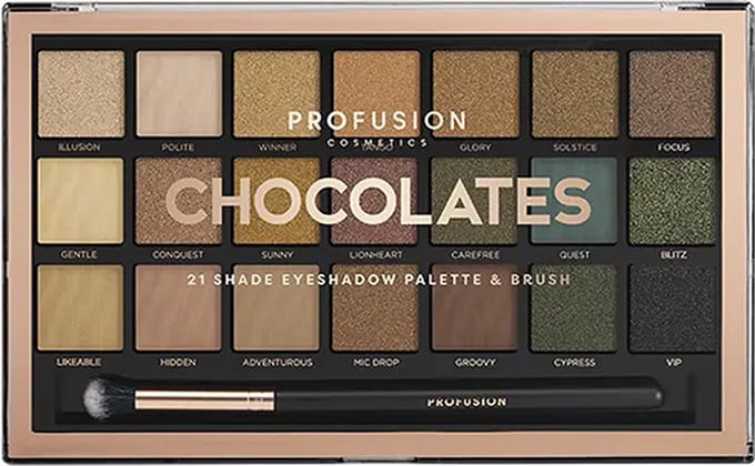 Profusion Oogschaduw Pro Artistry Palette - Oogschaduw Palette - Oogschaduw Primer - 21 Kleuren - Chocolates