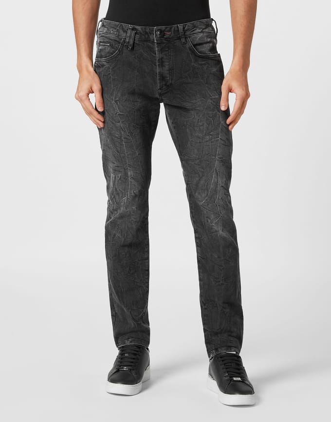 Jeans Recht Model Skull
