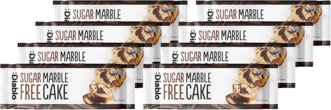 Diablo | Sugar Free | Marble Cake | 8 Stuks | 8 x 400 gram