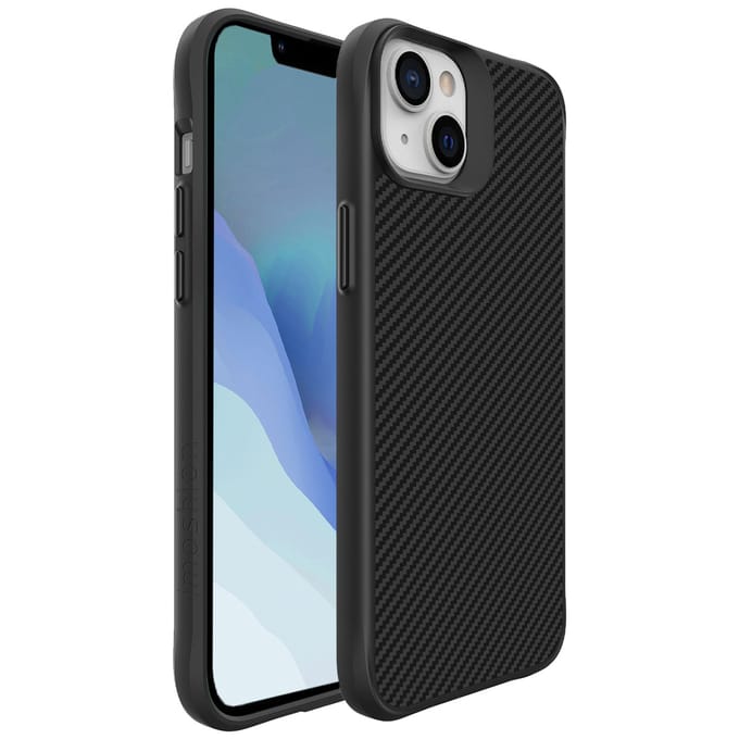 imoshion Hoesje - Geschikt voor Apple iPhone 14 - Hybrid Carbon Case - Zwart