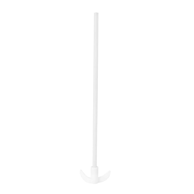 Hittebestendige PTFE Roerstaaf Roerbar voor Laboratoriumgebruik L 305mm B 60mm D 7mm white