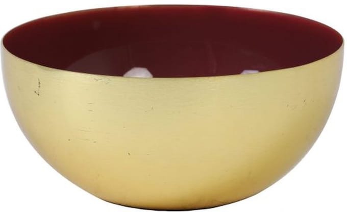 Kandelaar goud bordeauxrood