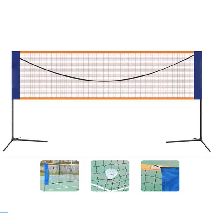 Draagbaar Badmintonnet Opvouwbaar Standaard Tennis Badminton Trainingsnet 20ft Breedte Pickleballnet veelkleurig