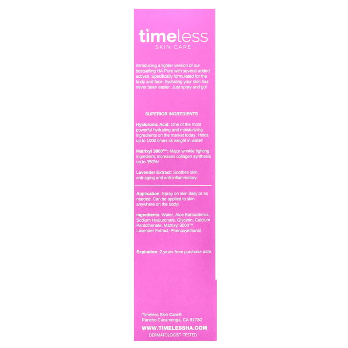 Timeless Skin Care, HA Matrixyl 3000™ + Spray Lavande, 4 fl oz (120 ml) white