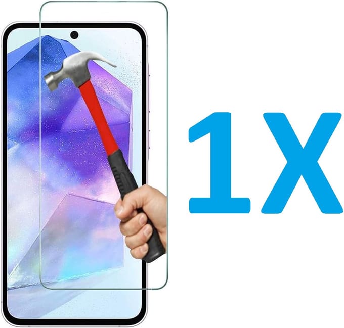 Screenprotector Glas - Tempered Glass Screen Protector Geschikt voor: Samsung Galaxy A35 - 1x