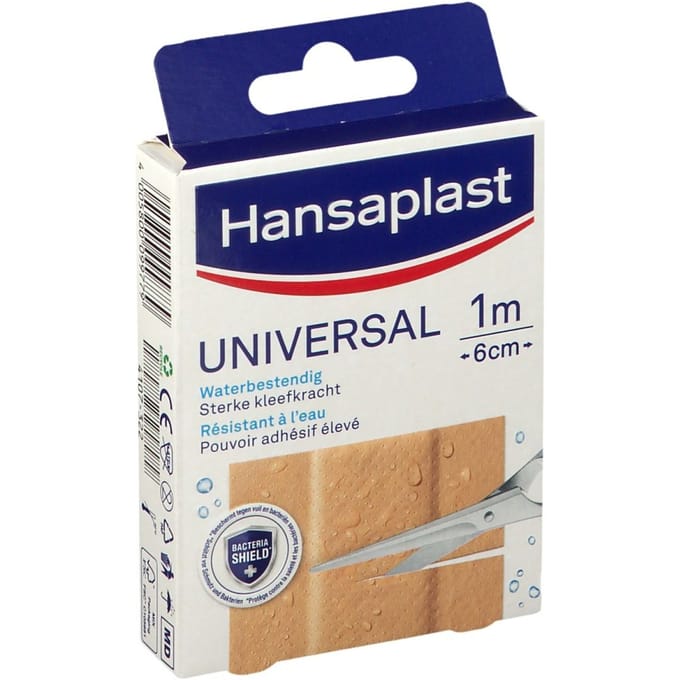 Hansaplast Universal Pleisters - Wondpleisters - Wondverzorging - 1m x 6cm