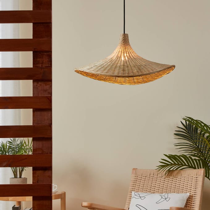 EGLO Haxey Hanglamp - E27 - Ø 50 cm - Zwart/Hout