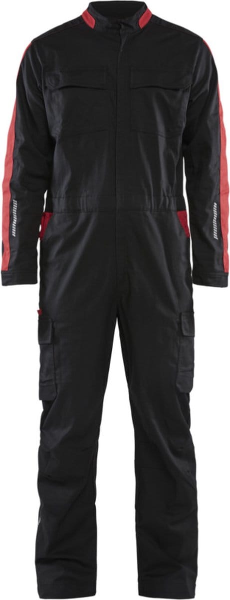 Blaklader Industrie overall stretch 6144-1832 - Zwart/Rood - C52