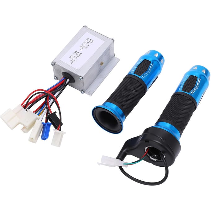 24V 250W Elektrische Fiets Controller Kit Blauw Kristal Draaigas Accelerator black