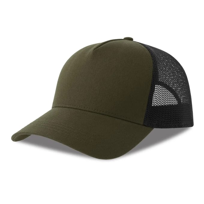 Atlantis Headwear Rapper Cotton-S Cap AT535 - OLIVE/BLACK - One size
