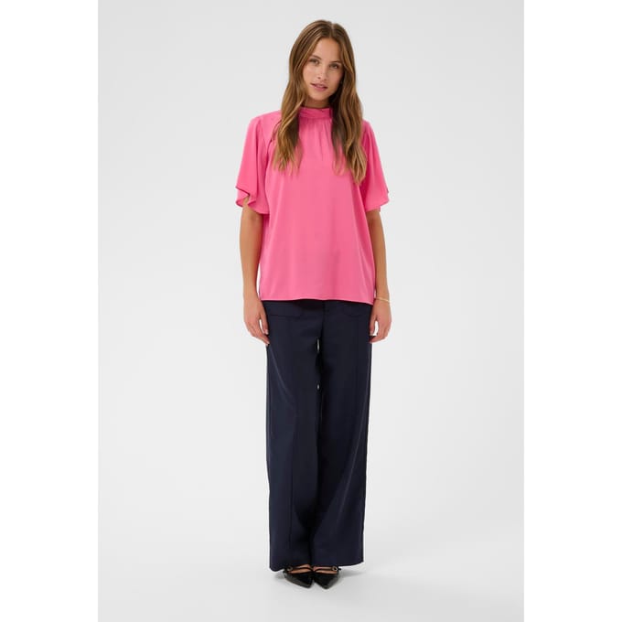 Saint Tropez AileenSZ Flared Blouse Dames Blouse - Honeysuckle