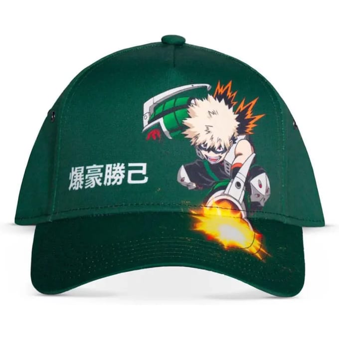 My Hero Academia - Katsuki Bakugo Snapback Pet - Groen