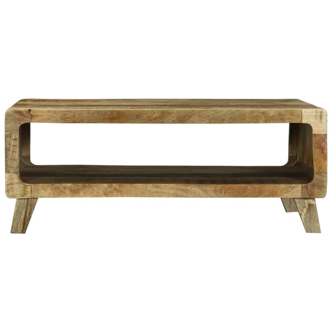 vidaXL - Salontafel - Bruin - 90 - x - 50 - x - 35 - cm - Massief - Mango - Hout