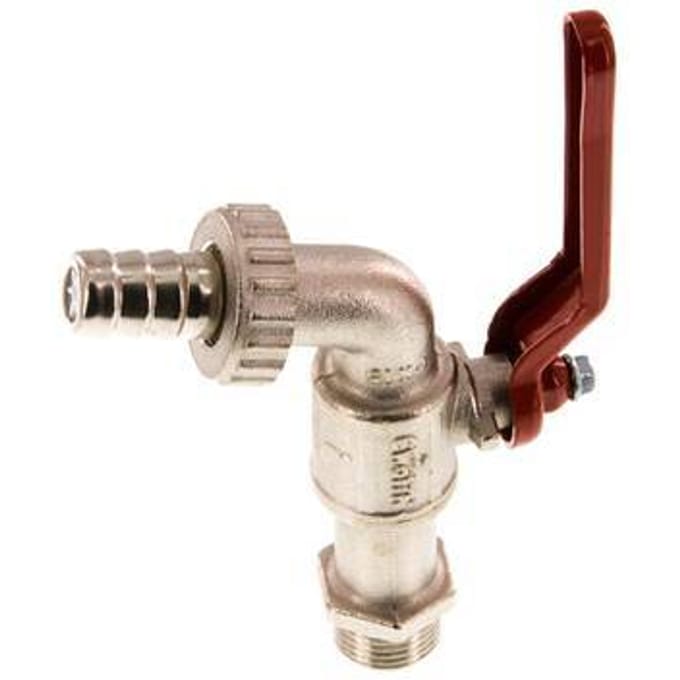 G 1/2 inch Messing 2-Way Wartelkraan Kogelkraan - BL2BN-MFA-012