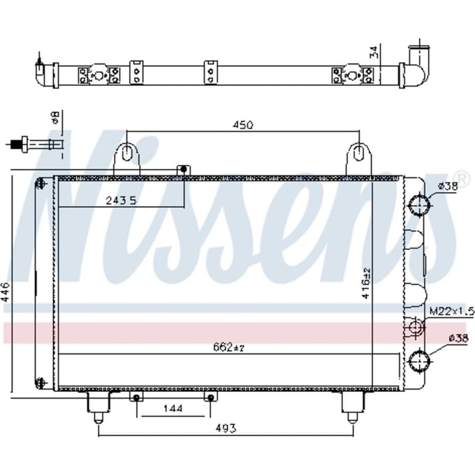 Radiator NISSENS 63561