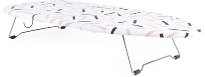 Compact Ironing Board 73 x 31cm with Washable Cover - Ideal for Travel and Easy Storage