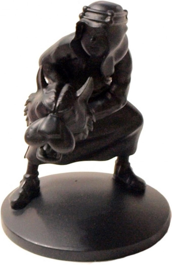 Kuifje Beeldje Abdallah Mat Zwart 8 cm
