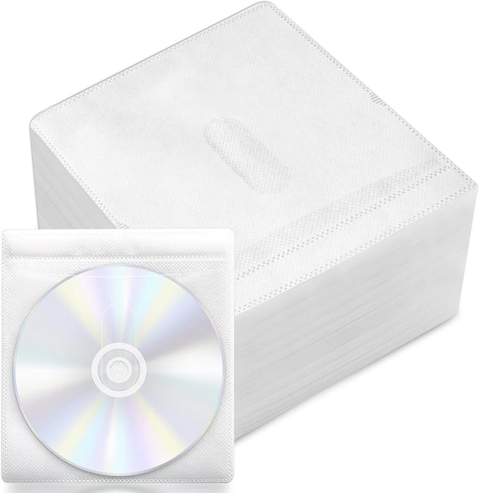 100 Stuks Transparante Plastic CD/DVD/BluRay Covers voor Bescherming en Opslag van Media