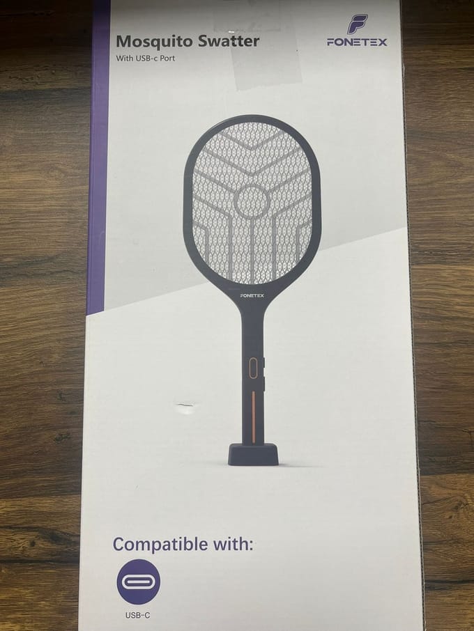 Fonetex Mosquito Swatter With USB-c Port