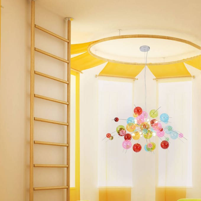 Näve Bonte hanglamp Aurinia Ø 98 cm