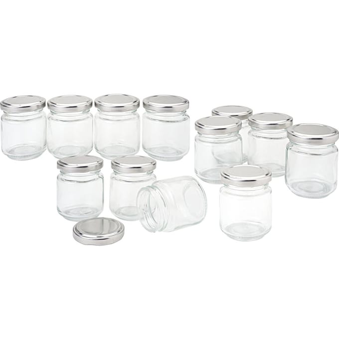 VBS Potjes met schroefdop "Rond", 100 ml, 12 stuks