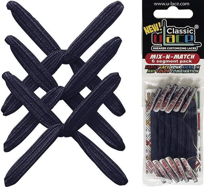 U-Lace Classic -  Elastische Veters - Donker Marine - Mix-N-Match Pack